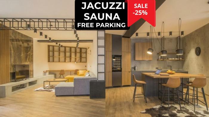 160 m Luxury Retreat Jacuzzi, Sauna & Free Parking