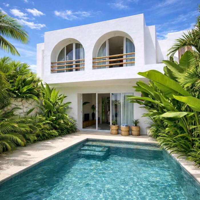 Villa Las Casas 8, 1 bedr private pool Bingin, brand new, central location beach and centre