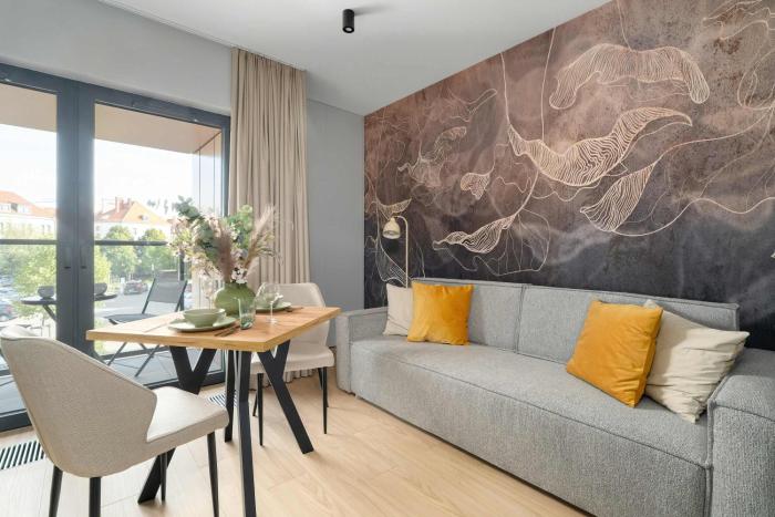 Comfortable Studio with Air Conditioning in Poznań by Noclegi Renters