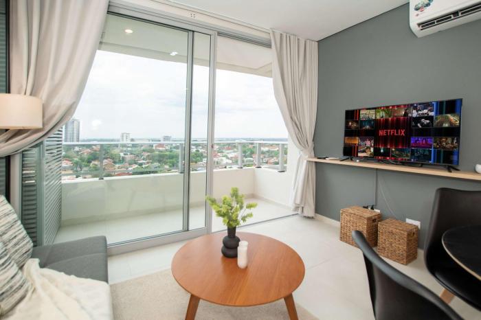 Modern 1BR Mburucuya - Rooftop Pool and Parking