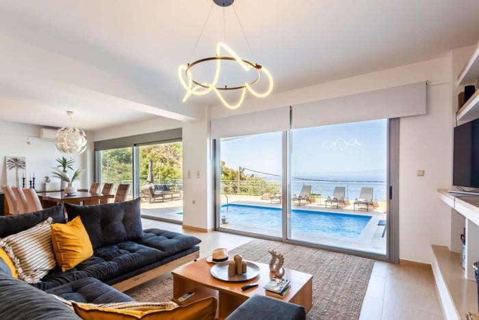 Aigli Luxury Villa - Panoramic Seaview Retreat
