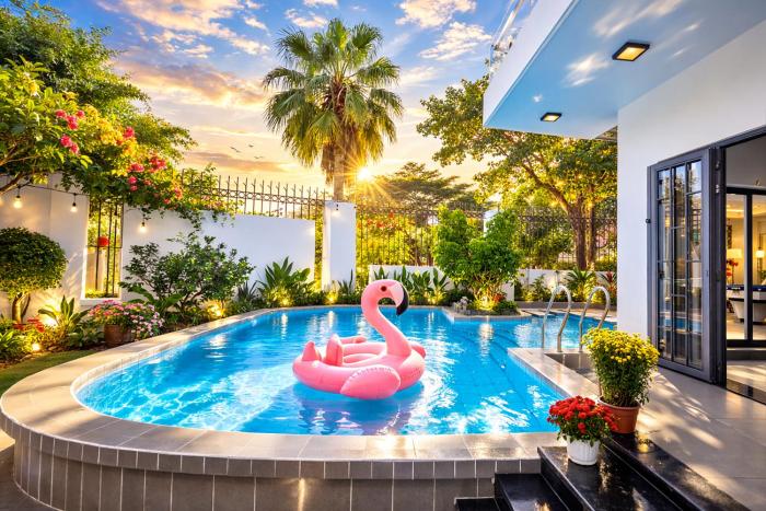 VILLA MINH PHUOC - 6 ROOMS, 7 TOITLETS, NEAR LONG CUNG beach