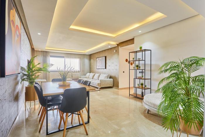 Luxury 3BR Prime Casablanca Designer Stay