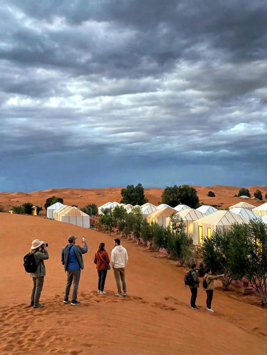 In sahara Luxury camp