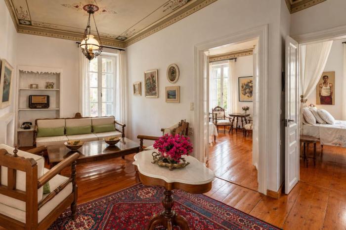 Poros Chic Seaside Neo-Classical Apartment with Terrace
