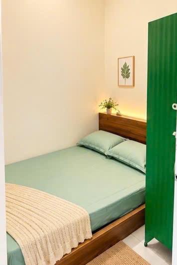 King 2 phòng máy lạnh trong căn hộ có bếp máy giặt gần làng Đại học
