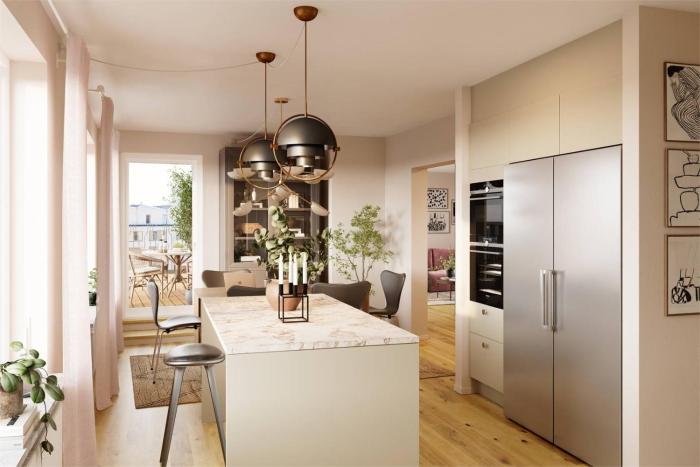 Apartament niebieski bursztyn