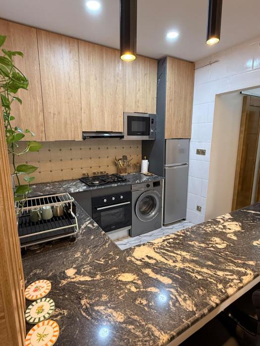Modern haven with neat decor and a warm atmosphere