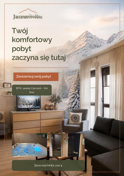 Ski & Spa Zakopane # sauna & jacuzzi for free # restaurant 50m