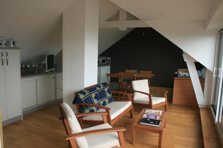 Appartement vue mer avec piscine intérieure - B&B Larmor-Plage