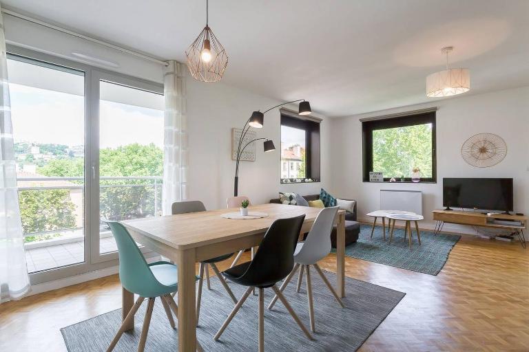 Appartement Lyon Centre Confluence 100 m2 Parking Terrasses - Chambres d'hôtes Lyon