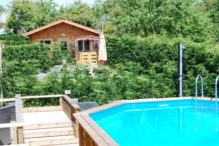 The Cabin with heated outdoor pool - Chambres d'hôtes Chalandrey