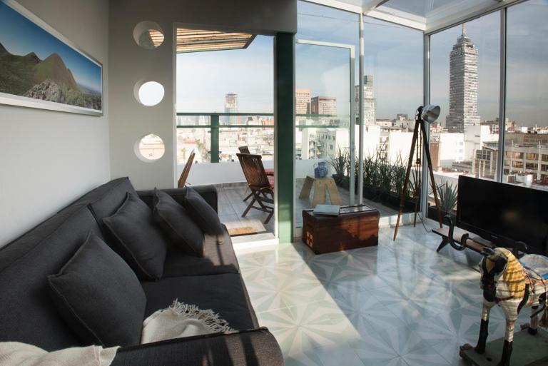 Dúplex/terraza privada en corazón Centro Histórico - Chambres d'hôtes Mexico
