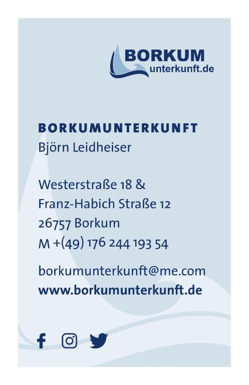 BORKUMUNTERKUNFT - WOH6 - IM HERZEN DER INSEL - Ferienwohnung Borkum
