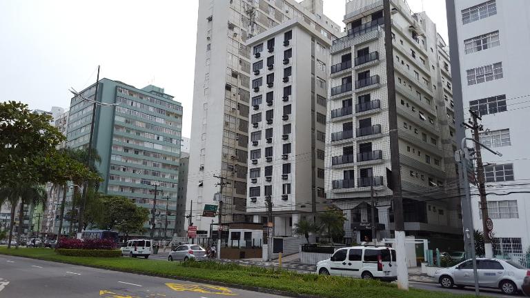 Santos 2 dorm apt Frente Mar - Ar Condicionado na Suíte - Garagem Privativa -Internet - TV a Cabo - Chambres d'hôtes Santos