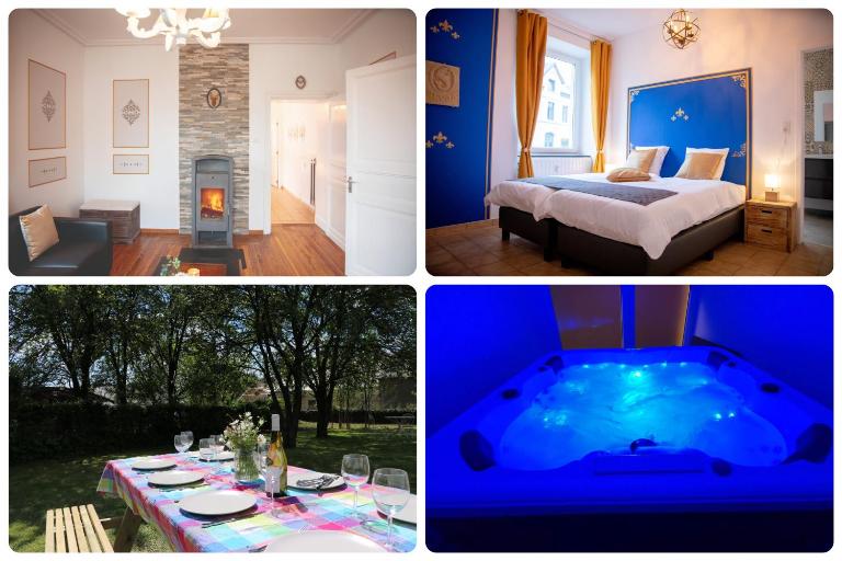 Zythogite Appartement 8 personnes avec jardin, bbq - Chambres d'hôtes Tintigny