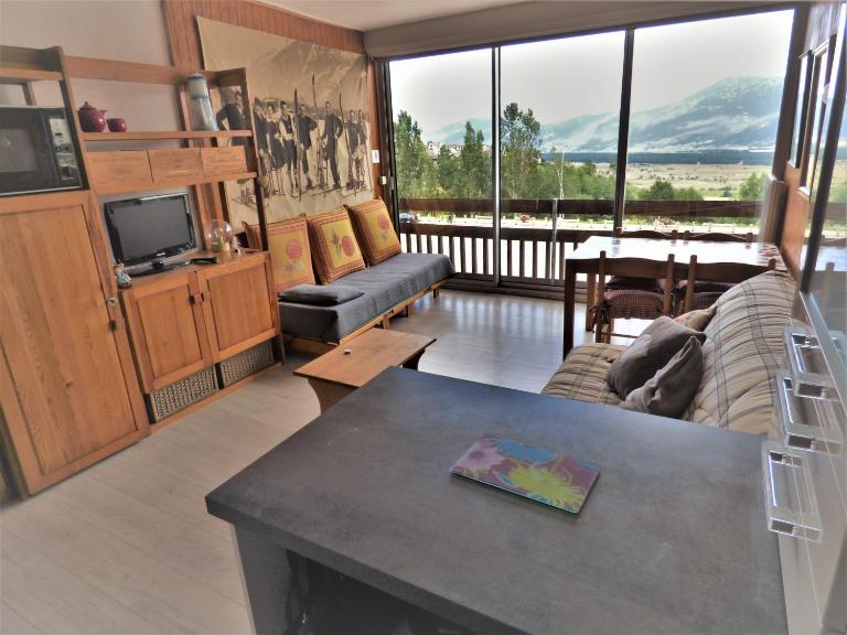 "Les Lupins 10" Résidence "Les Lupins" Studio cabine Pkg-100m télécabine-Vue lac, montagne, village - B&B Les Angles