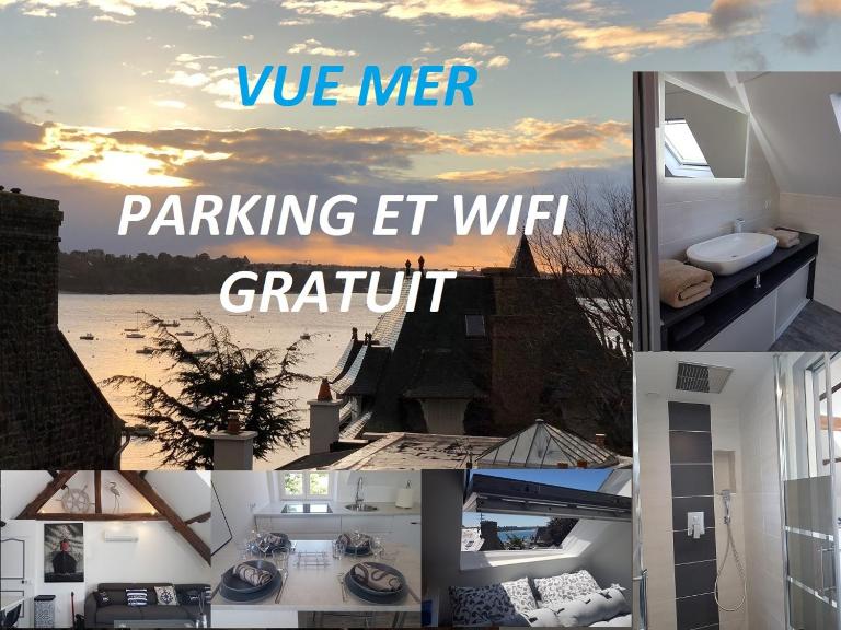 Logement entier Saint Malo vue mer, proche FERRY, commerces et plage Solidor 50 m - B&B Saint-Malo