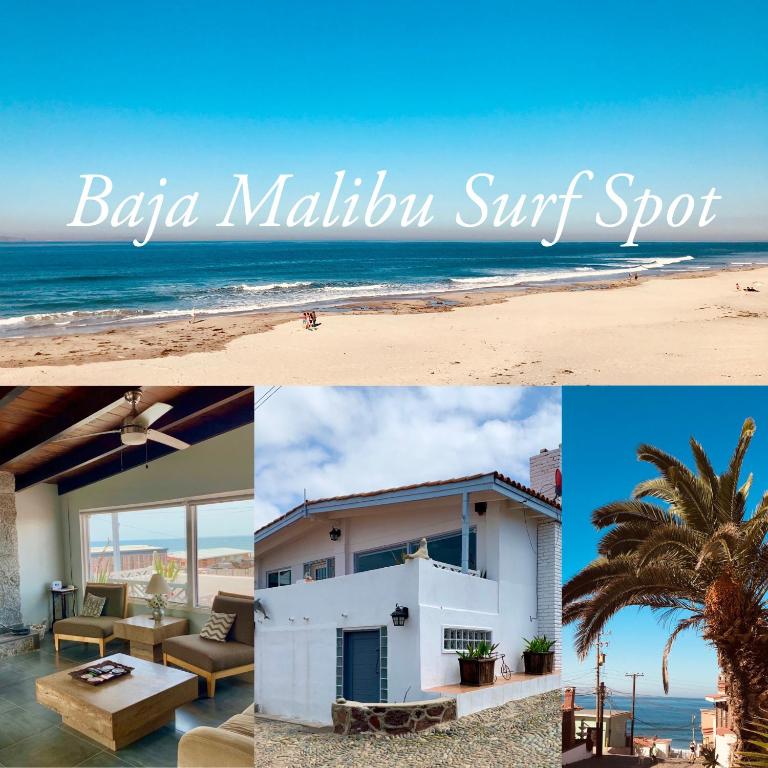 Rosarito Beach House-- Spacious, Central, Beach View, & Sleeps 14 - Bed and Breakfast Rosarito
