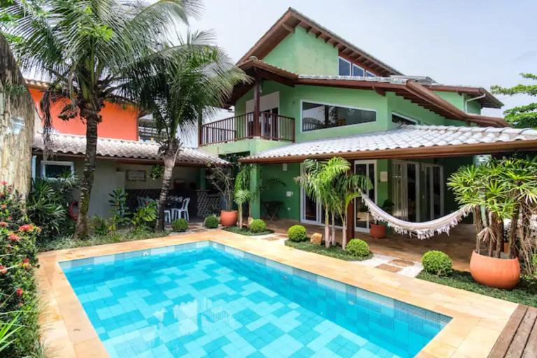 CHARMOSA CASA EM CONDO A 01 QUADRA DA PRAIA DO SAPE UBATUBA com churrasqueira, forno pizza, wifi - Ferienwohnung Ubatuba