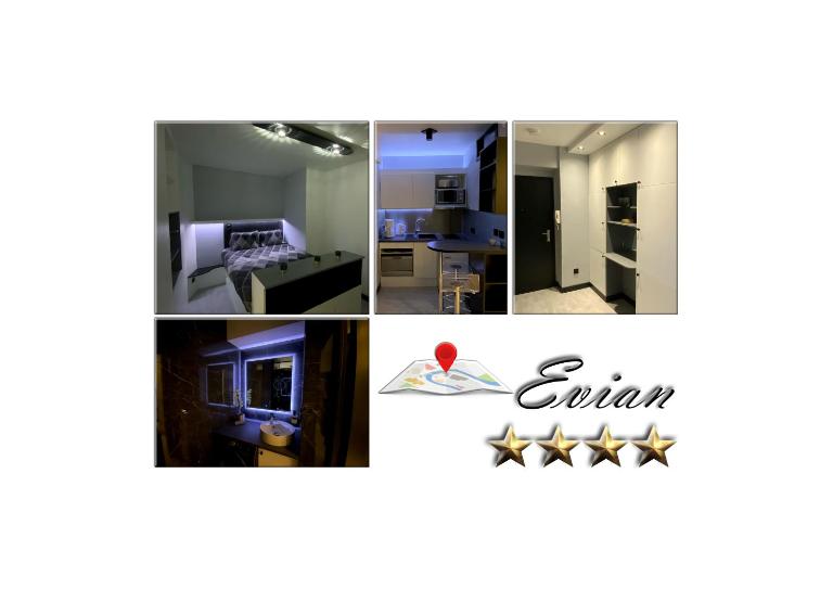 Confidentiel Standing-Climatisé-Parking & Terrasse Privé - Port de Plaisance - B&B Évian-les-Bains