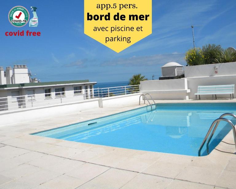 app Le Rocazur avec piscine et parking en bord de mer à 500M du centre ville - Ferienwohnung Menton