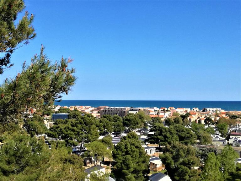 Bel appt T2 4p confortable avec vue mer imprenable - Chambres d'hôtes Narbonne-Plage