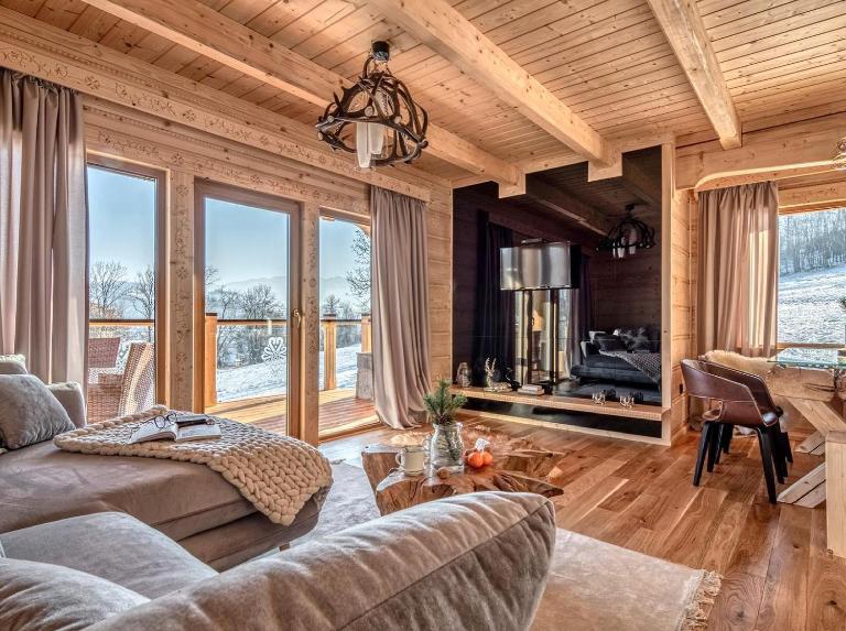 NA SKRAJU LASU domki z balią, jacuzzi - Chambres d'hôtes Biały Dunajec