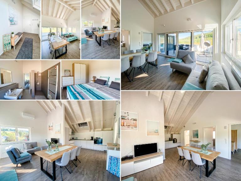 Wunderschöne helle Wohnung mit großer Dachterrasse - Ferienwohnung Gottmadingen