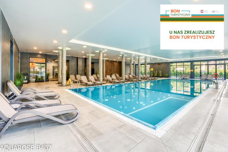 Apartamenty Polanki Park Aquarose Kołobrzeg- Basen,Sauna,Siłownia,Place zabaw dla dzieci - inclusive , Restauracja, Opcja-Garaż - B&B Kołobrzeg