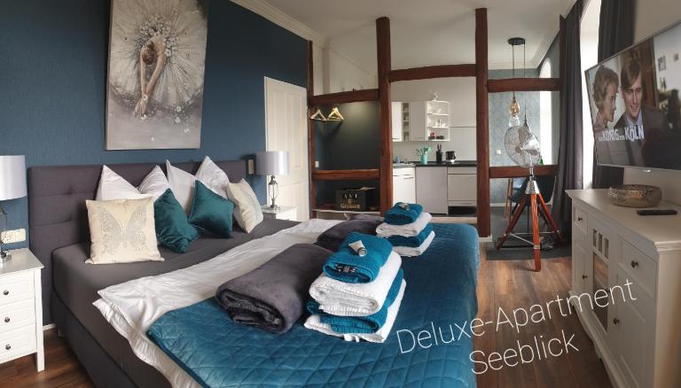 Luna et Sol - Haus Am See Seeblick-Apartment - Chambres d'hôtes Seehausen