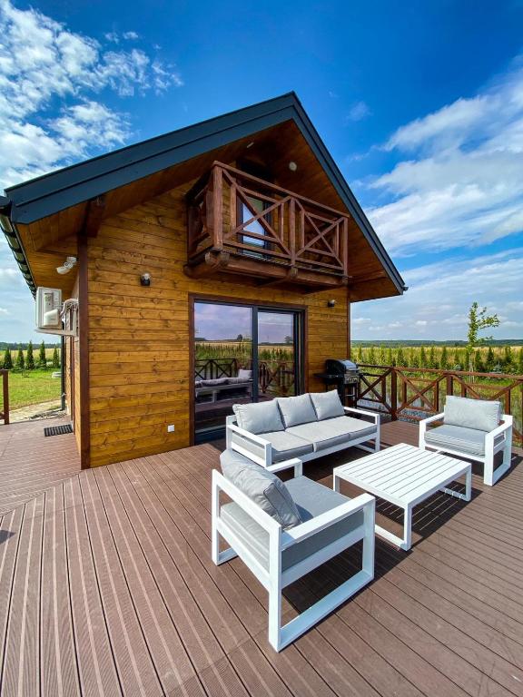 Luksusowe całoroczne domki z widokiem Janowiec - B&B Janowiec