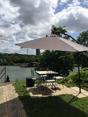 Ambiance Seine - appartement 46m2 terrasse - Hortensia - B&B Thomery