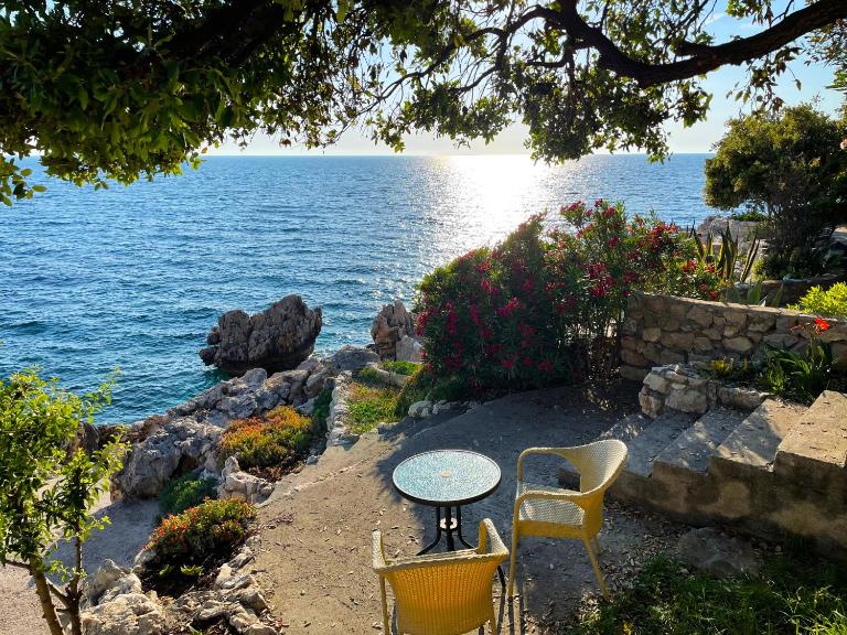 Family Seaside Holm Oak Villa with Private Rocky Beach - B&B Antivari
