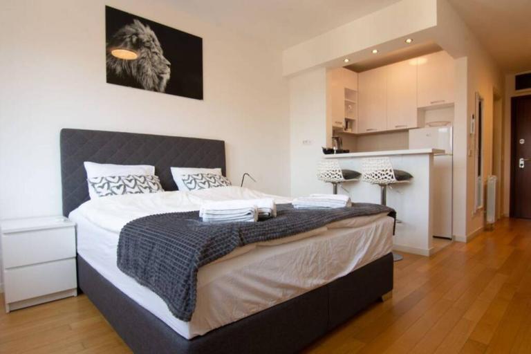 A Blok New Modern - Free garage parking, comfortable, quiet with a park view - Ferienwohnung Belgrad