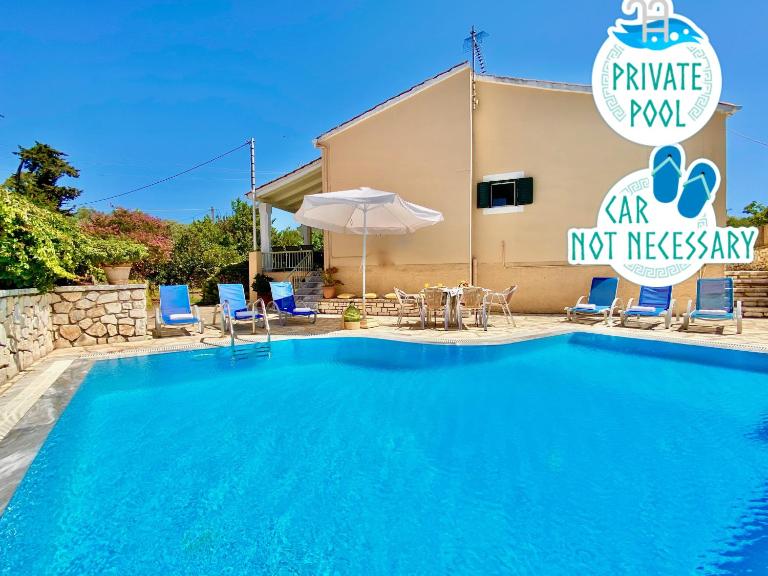 Villa Olga Kassiopi with private pool by DadoVillas - B&B Kassiopi