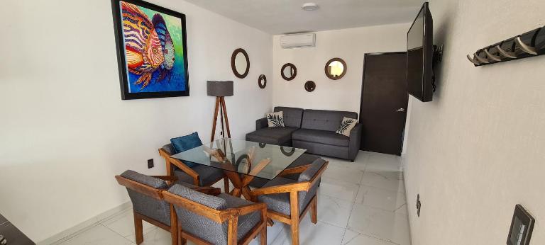 Departamento en condominio con alberca y área infantil - B&B Manzanillo