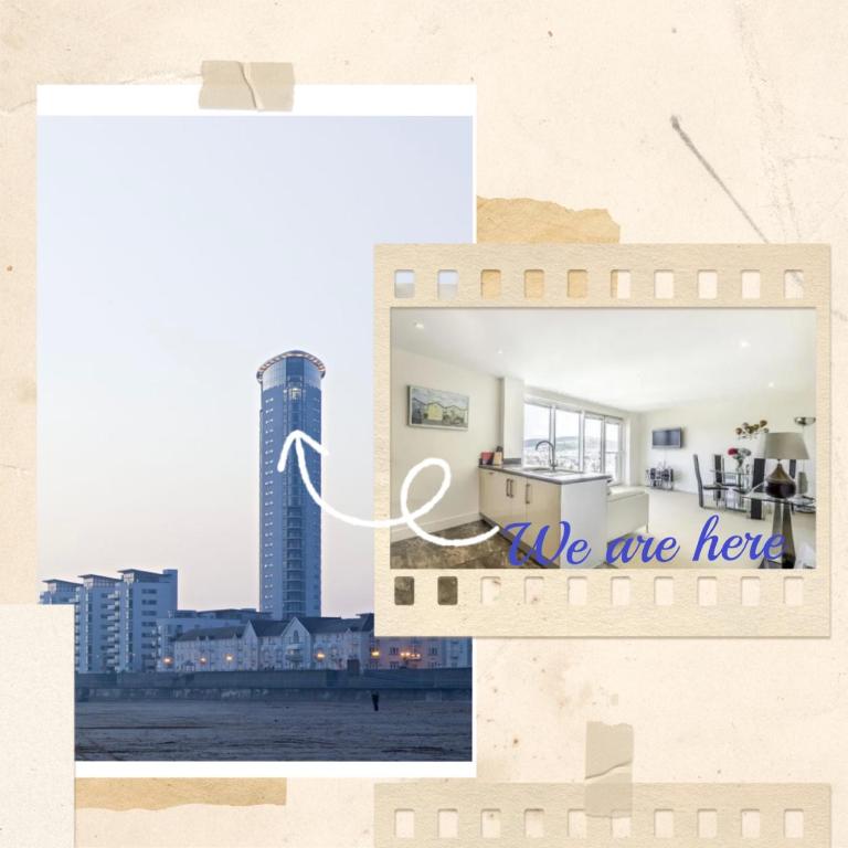 Beach on the doorstep Meridian Tower Marina Swansea - Chambres d'hôtes Swansea