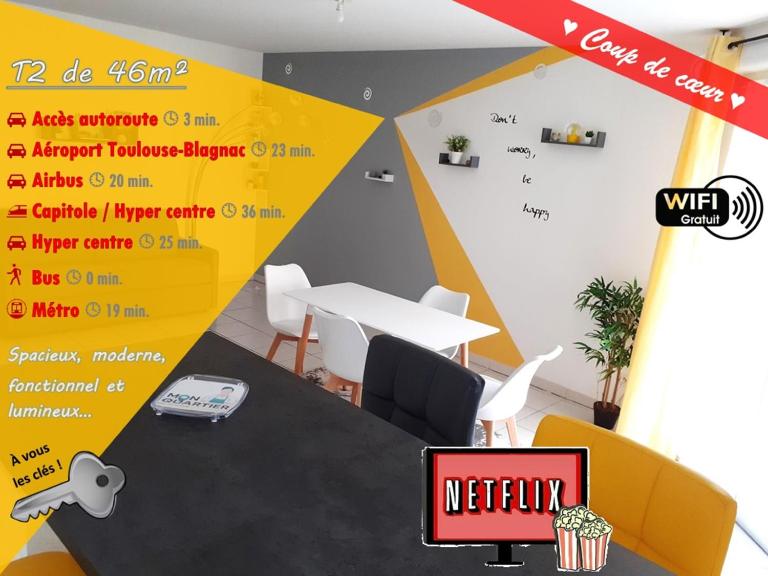 ORBIS - "Eldorado Saint-Jacques" - Terrasse - WiFi - Parking - 24h sur 24 - 7 jours sur 7 - Bed and Breakfast Saint-Alban