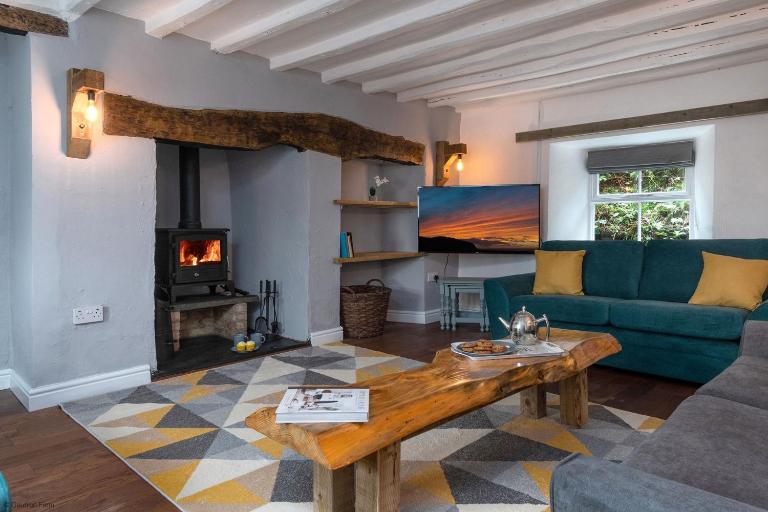 Farmhouse with Log Fire & On-Site Dog Field - B&B Bryn-crug