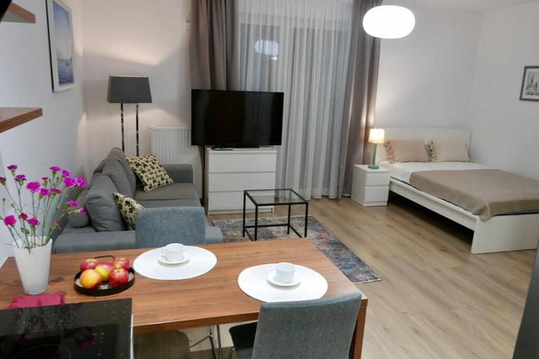 Branickiego 23 Apartment with AC-close to Medicover and Paley - B&B Varsovia