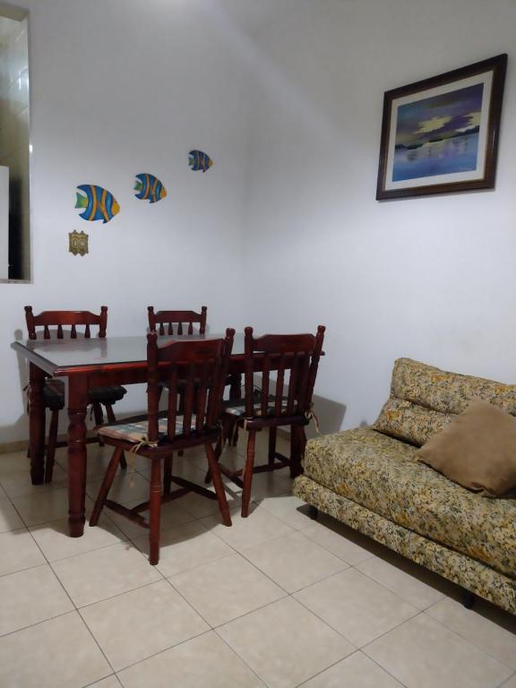 Apto pé na areia Vila Tupi - Chambres d'hôtes Praia Grande