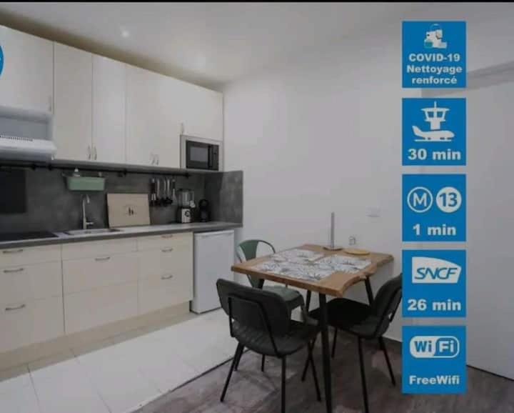 Superbe appartement cosy - B&B Saint-Ouen
