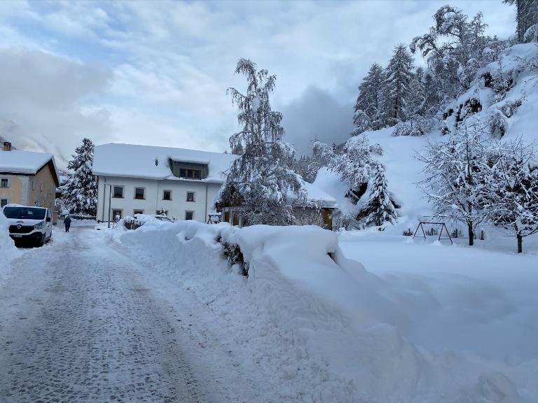 Loft 100m2, im Ökohaus in Susch - Ferienwohnung Susch