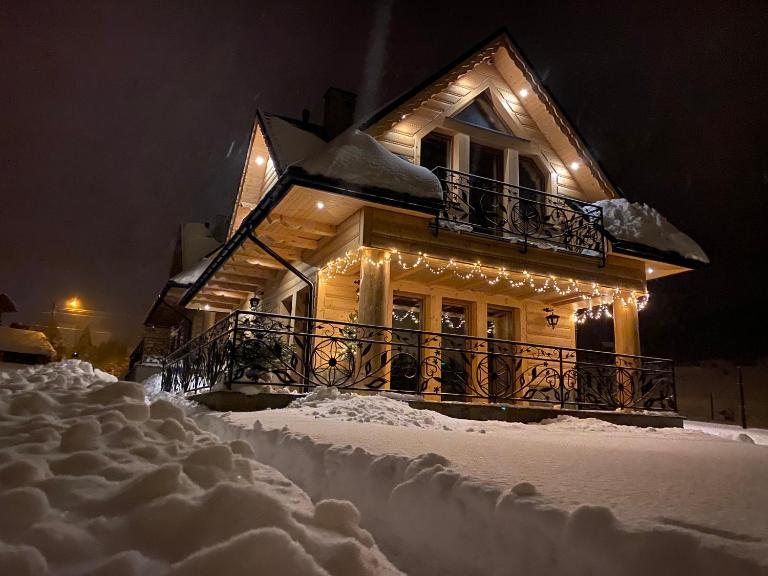 Osada Snozka - domki w górach z balią i kominkiem - B&B Kluszkowce