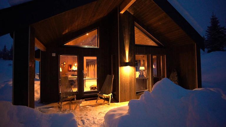 Unique cabin with fantastic lake view, sauna, ski & EV outlet - B&B Svingvoll