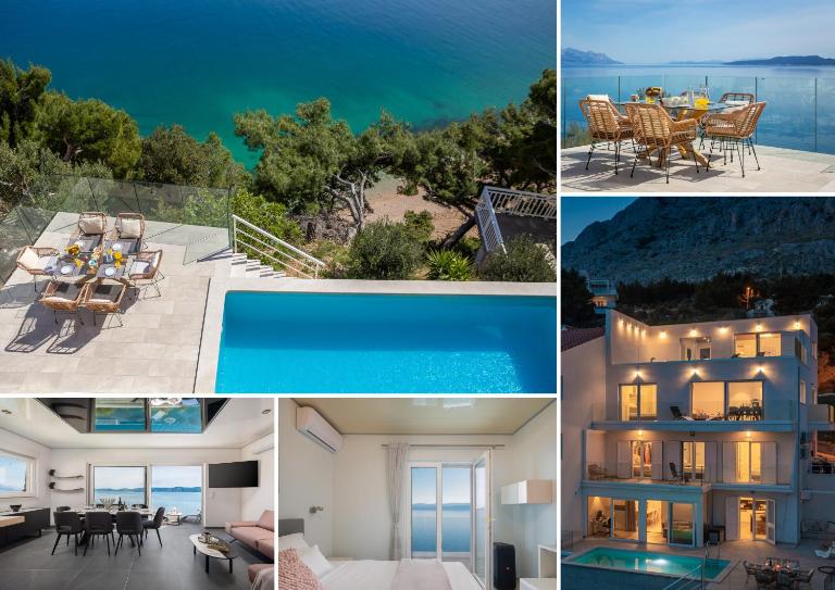 Beachfront Holiday Home - Private Heated Pool - B&B Mimice