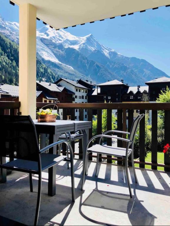 Mont Blanc 25, vue Mont blanc, balcon, parking - Ferienwohnung Chamonix