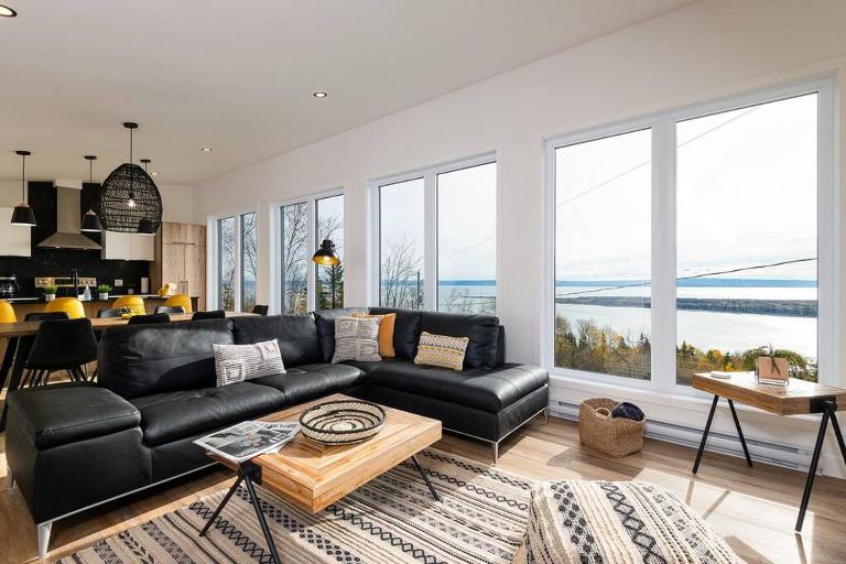 Le Charmant- Magnifique vue sur le fleuve Spa-Sauna - Ferienwohnung Saint-Joseph-de-la-Rive