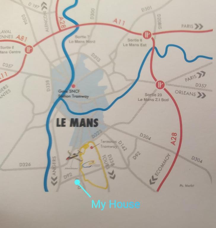 Chambres Le Mans 24 heures - B&B Arnage